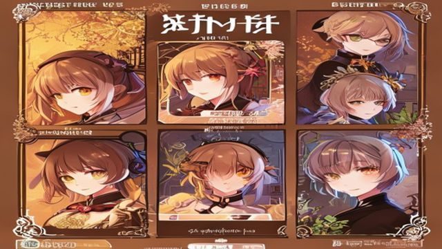 乙女游戏新手入坑指南视频封面，以暖棕色调展示多款乙女游戏封面拼贴，配有新手入坑字样标题设计